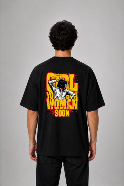 cesita Pulp Fiction Cheap Novel Printed Oversize Cotton Black T-Shirt T-Shirt