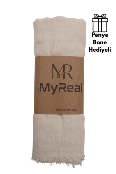 MyReal شال من خيزران الكراش - نسيج طبيعي لا يحتاج للكي (90x200 سم)