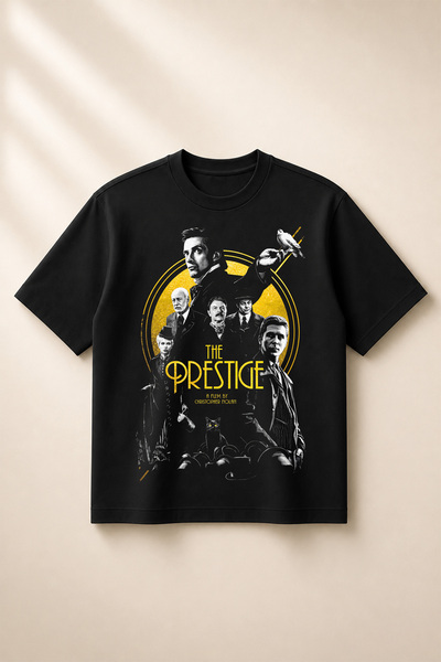 SVART WEAR The Prestige Printed Oversize Boxy Cut Unisex 100% Cotton Tshirt (...