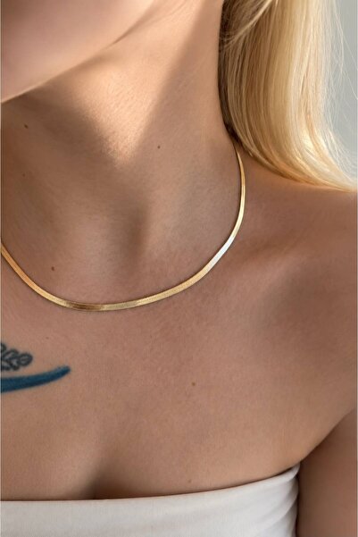 GONESSA Italian Crushed Chain Necklace 45cm |   High Quality Anti-Tarnish Ita...