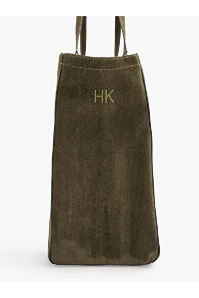 PARFOIS Kadın Deri Efektli Dikişli Shopper Çanta