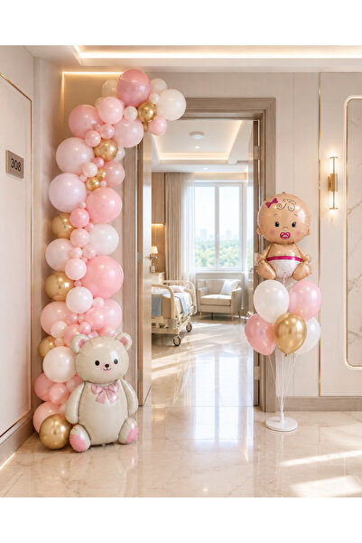 HAPPYLOOPPARTY مجموعة تزيين غرفة المستشفى للطفلة 35 قطعة |   مجموعة ديكورات ع...