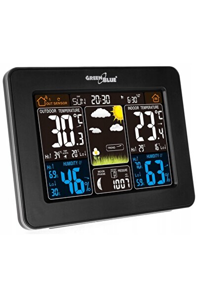 Greenbluespice Senzor wireless pentru stație meteo de exterior DCF GB523