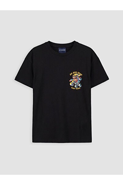 LC Waikiki Crew Neck Printed Boy's T-Shirt