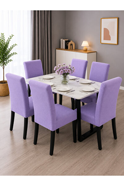 delfin HomeRoy Set 6 Huse Scaune Universale Supra - Elastice Set 6 bucăți