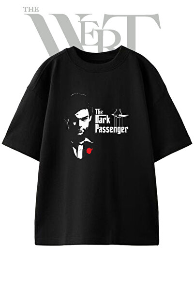 THEWERT Μπλουζάκι Godfather Dexter με στάμπα, Unisex, Μαύρο, Oversize