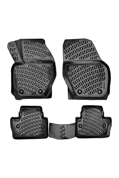 DELUXETUNING Set covorase auto cauciuc Volvo S60 2010-2018 forma tavita
