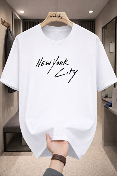 Pink Sky Premium Oversize T-Shirt 100% Cotton Unisex Comfortable Fit Trending...