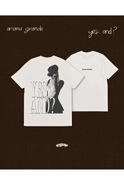 Grafftee Clothing Αριάνα Γκράντε YES AND Τυπωμένο Unisex Oversize T-Shirt