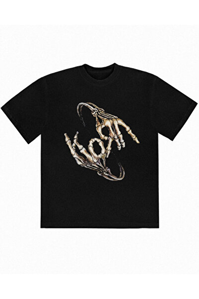 Grafftee Clothing Korn Bones Printed Unisex Oversize T-Shirt