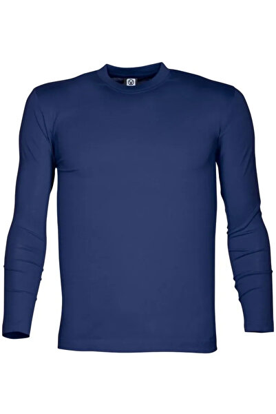 ardon Tricou cu maneca lunga Cuba, din bumbac, Ardon, culoarea bleumarin