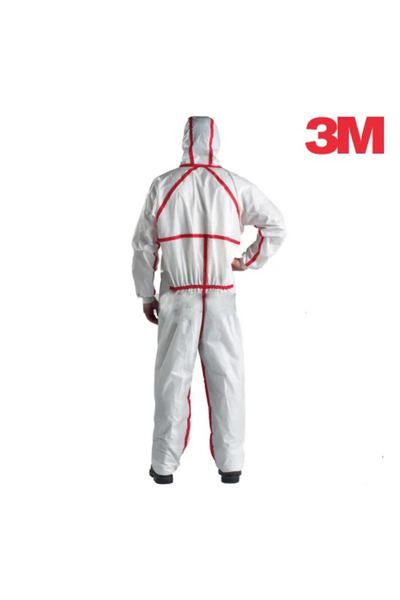 3M Combinezon protectie chimica, din sintetic respirabil, 3M, culoarea alb