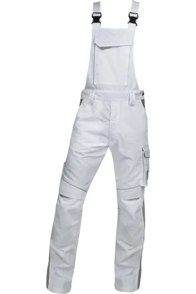 ardon Work trousers with water-repellent + colored bib, made of Cotton, Polye...