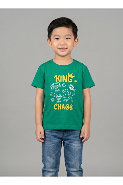 Babyqlo Boys King Of Chaos Green T-Shirt