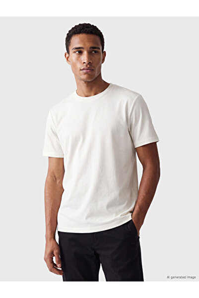 LC Waikiki تي شيرت رجالي من UZG STORE Zero Roba Collar للرجال ذوي الأسلوب الأنيق