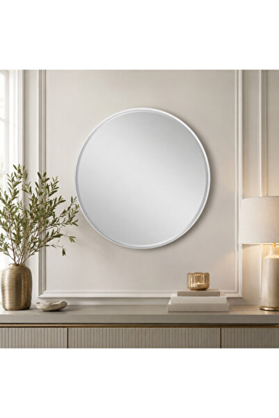 on home Silver Round Mirror A-666 – Elegant design adds a modern touch to you...