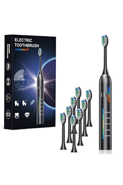 AMYMAT Sonic Electric Toothbrush, 40,000 vibrations/min, 5 brushing modes, Sm...