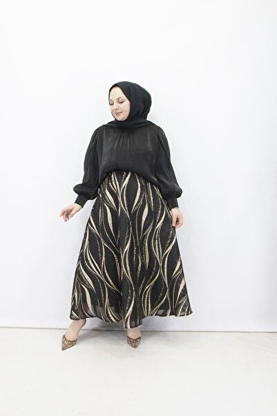 feray kaya 1190 Orhan Jakar Embossed Single Skirt
