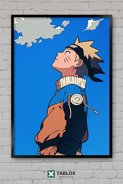 TABLOX Naruto Shippuden Anime Film Series Minimal Line Pictură decorativă MDF...