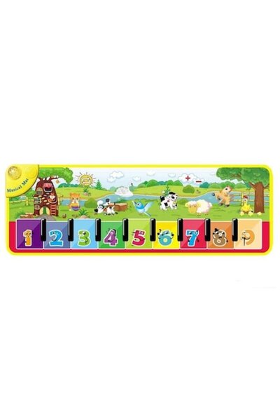 Toyska Covoraș muzical interactiv cu numere, 110 x 36 cm, multicolor, Toyska ®