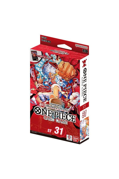 BANDAI One Piece Παιχνίδι Καρτών ST-31 Κόκκινος Μόνκι Ντι Λούφι Τράπουλα Εκκί...