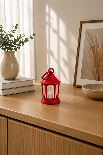 3D BASKI EVRENİ Dağ Teknoloji Dekoratif Fener Mumluk | 3D Baskı Tealight Mumluk