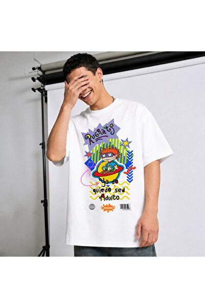 Ingift Tricou Unisex Oversize Personalizat Cartoon Street Wear Collection, 10...