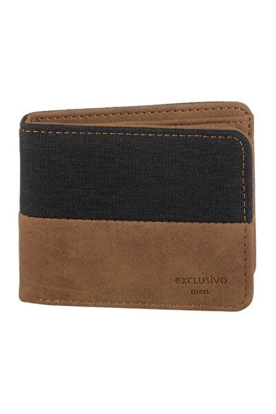 Exclusivo Portofel bărbați, maro, 11x9cm – organizare elegantă pentru bani și...