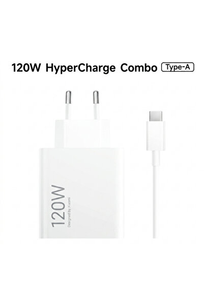 TUX Xiaomi Uyumlu 120W HyperCharge Ultra Hızlı Şarj Aleti Seti - 6A Type-C Ka...