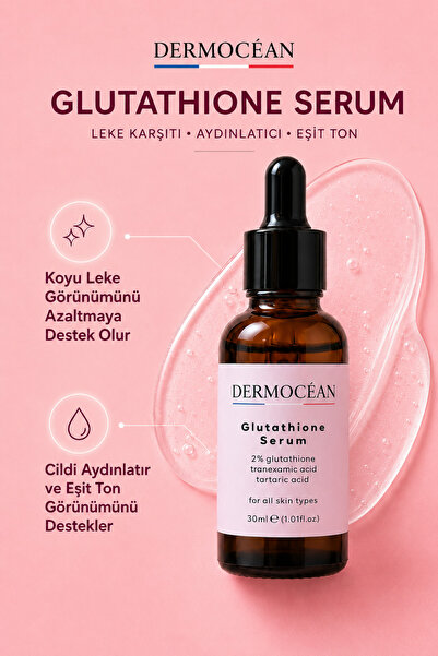 Glutatyon Leke Karşıtı Aydınlatıcı Cilt Tonu Eşitleyici Yüz Bakım Serumu 30 ml
