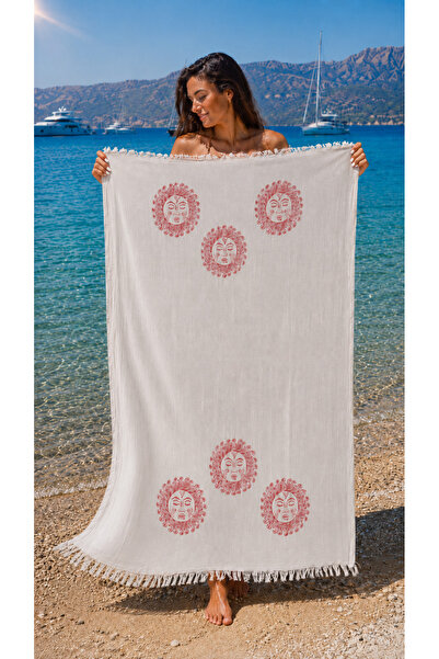 Fabera Home Bambu Müslin Peştemal %100 Organik Pamuk Plaj Havlusu Hamam Sauna...