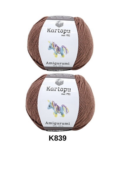 hobi dünyası evim 2 Pieces of Snowball Amigurumi Yarn 50 Grams 165 Meters Toy...