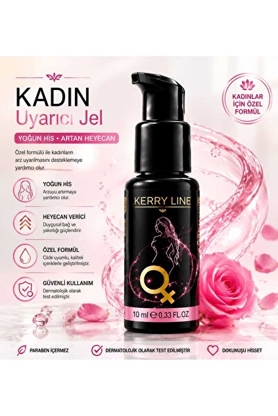 Kerry Line Kadın U'yarıcı Yoğun His Hızlı Etki Ve Z'evk Arttırı'cı Jel 10 ml