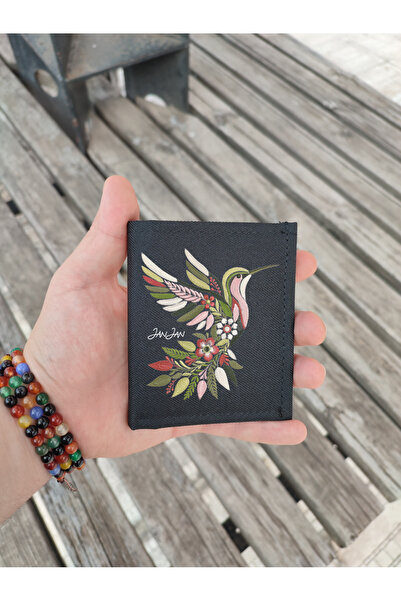JANJAN Women's Fabric Wallet, Zipper Card Holder, Coin Wallet, with Keychain,...