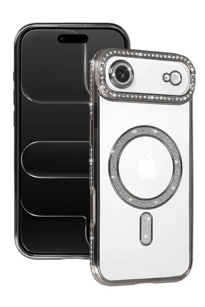 New Face Aconcept iPhone 17 Air Joke Simli Magneticsafe Case (70225) - Silver