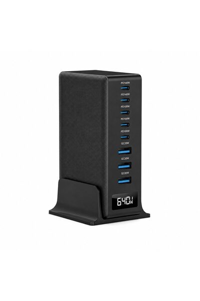 Leski Σταθμός Φόρτισης Γραφείου 640W, Leski, Τεχνολογία GaN, Γρήγορη Φόρτιση,...