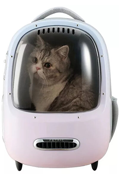 Petkit Rucsac cu hublou Cat Travel Bag 2 Ventilare Sistem iluminare Pink