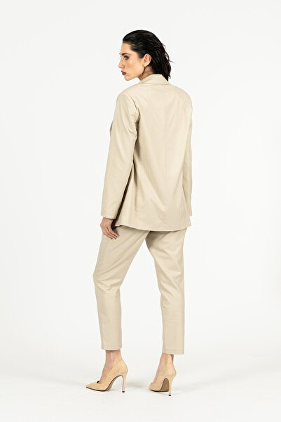 byözlemyazan Suit Woven Lined Buttoned Blazer Jacket