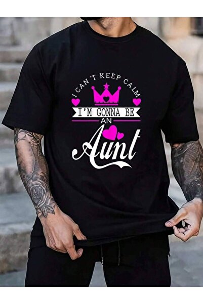 NOURAM 100% Cotton I Can't Keep Calm I'm Gonna An Aunt Going To Be Auntie Men...