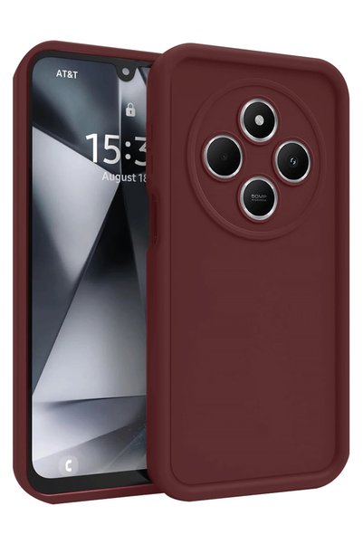 New Face غطاء حماية ACONCEPT لهاتف Redmi 14C من السيليكون (100617) - لون أحمر...