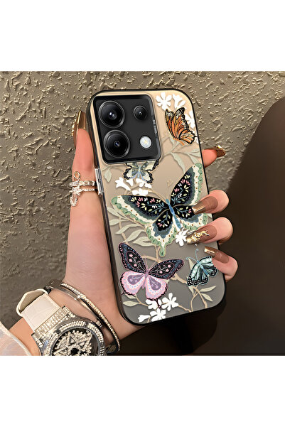 CASEVIBE Redmi Note 13 Pro 5G Uyumlu Renkli Kelebek Çiçek Deseni Darbeye Daya...