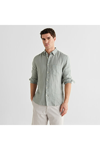 Gant Erkek Yeşil Regular Fit Gömlek