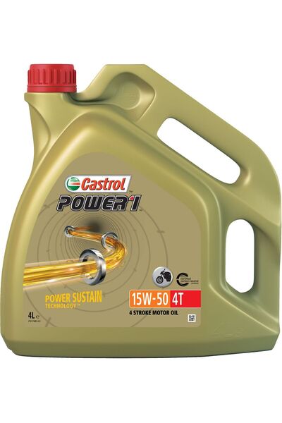 CASTROL CAS 000975 ULEI 15W50 4L POWER 1 4T SEMISINTETIC MOTOCICLETĂ