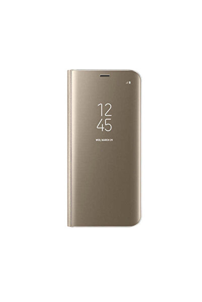 OEM Husă tip carte compatibilă cu Galaxy A55 5G, din piele, Alb - Auriu
