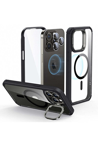 ESR Case with ring compatible with iPhone 15 Pro, Shockproof, acrylic, Black ...