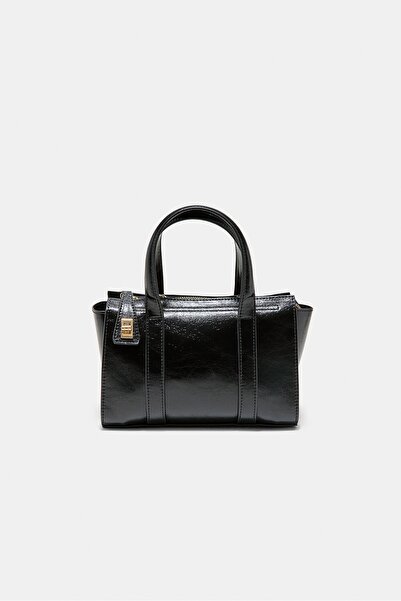 Stradivarius Metal kapamalı mini tote çanta