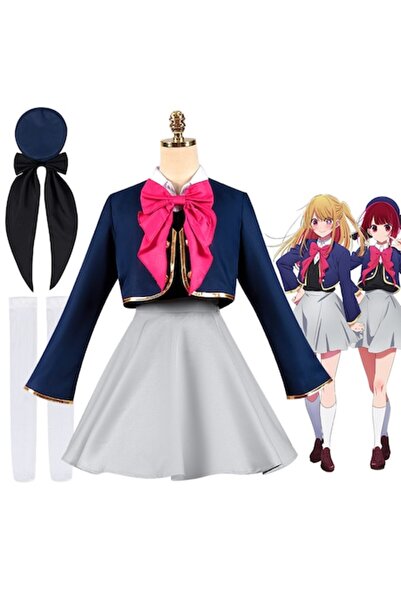 Funny Party Shop Costum Cosplay Ruby Hoshino – Oshi no Ko, Uniformă completă,...