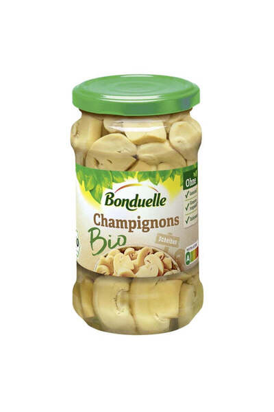 Bonduelle Organic Jar Mushrooms 280 g