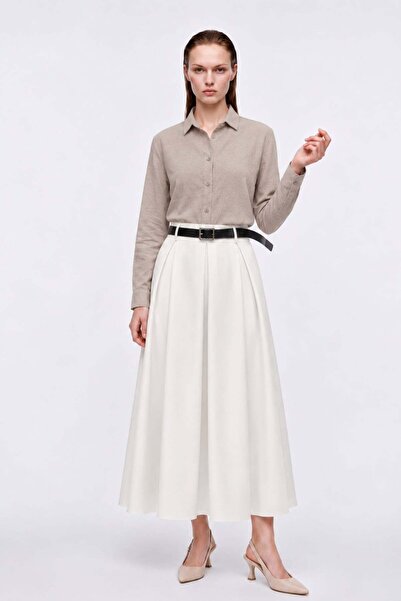 HAKKE Belted Scuba Skirt