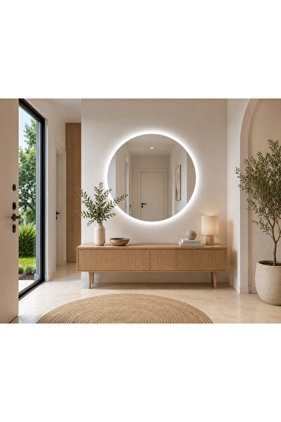 GLOWVİA Mirror Yuvarlak Led Işıklı Ayna